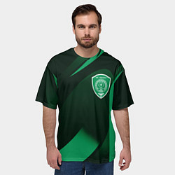 Футболка оверсайз мужская Футбольный клуб АХМАТ ЧЕЧНЯ, цвет: 3D-принт — фото 2