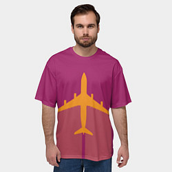 Футболка оверсайз мужская Полет в неизвестность, цвет: 3D-принт — фото 2