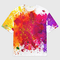 Футболка оверсайз мужская Красочный BOOM, цвет: 3D-принт
