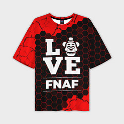 Футболка оверсайз мужская FNAF Love Классика, цвет: 3D-принт