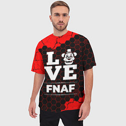 Футболка оверсайз мужская FNAF Love Классика, цвет: 3D-принт — фото 2