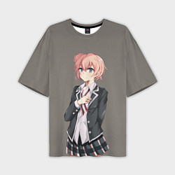 Футболка оверсайз мужская Юи Юигахама OreGairu, цвет: 3D-принт