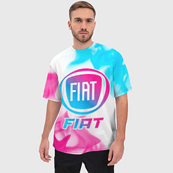 Футболка оверсайз мужская Fiat Neon Gradient, цвет: 3D-принт — фото 2