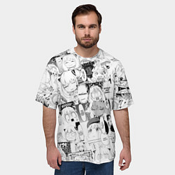 Футболка оверсайз мужская Spy Family Heh Семья Шпиона Анечка Фоджер, цвет: 3D-принт — фото 2