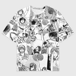 Футболка оверсайз мужская Команда мечты паттерн, цвет: 3D-принт