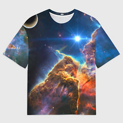 Футболка оверсайз мужская Бесконечное космическое пространство, цвет: 3D-принт