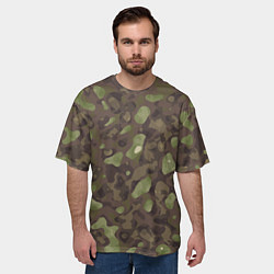 Футболка оверсайз мужская Камуфляж Multicam, цвет: 3D-принт — фото 2