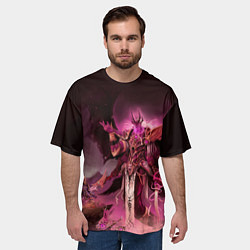 Футболка оверсайз мужская Демон-Примарх Фулгрим, цвет: 3D-принт — фото 2