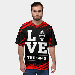 Футболка оверсайз мужская The Sims Love Классика, цвет: 3D-принт — фото 2