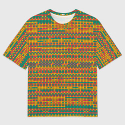 Футболка оверсайз мужская Квадратный хаос, цвет: 3D-принт