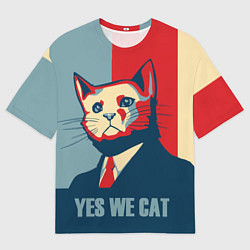 Футболка оверсайз мужская YES WE CAN T, цвет: 3D-принт
