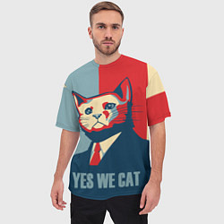 Футболка оверсайз мужская YES WE CAN T, цвет: 3D-принт — фото 2