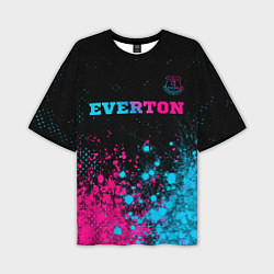 Футболка оверсайз мужская Everton - neon gradient, цвет: 3D-принт