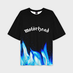 Футболка оверсайз мужская Motorhead blue fire, цвет: 3D-принт