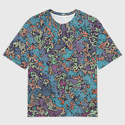 Футболка оверсайз мужская Галлюциногенные узоры, цвет: 3D-принт