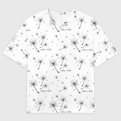 Футболка оверсайз мужская Make a Wish паттерн, цвет: 3D-принт