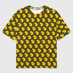 Футболка оверсайз мужская Ути Коричнево-зелёный, цвет: 3D-принт