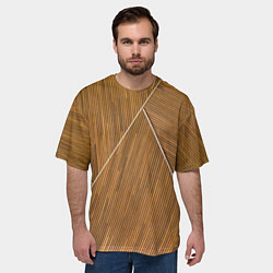 Футболка оверсайз мужская Деревянная броня, цвет: 3D-принт — фото 2