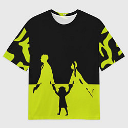 Футболка оверсайз мужская Семья шпиона Black&Yellow, цвет: 3D-принт