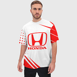 Футболка оверсайз мужская Honda - sport, цвет: 3D-принт — фото 2