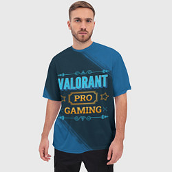 Футболка оверсайз мужская Игра Valorant: pro gaming, цвет: 3D-принт — фото 2