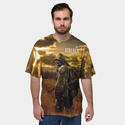 Футболка оверсайз мужская STALKER В Поле, цвет: 3D-принт — фото 2