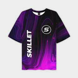 Мужская футболка оверсайз Skillet violet plasma