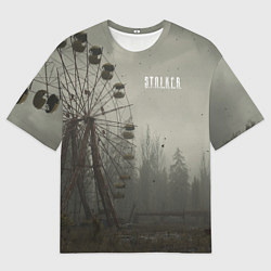 Футболка оверсайз мужская STALKER Колесо Обозрения, цвет: 3D-принт