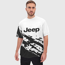 Футболка оверсайз мужская Jeep - textura, цвет: 3D-принт — фото 2