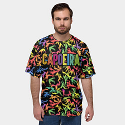 Футболка оверсайз мужская Capoeira colorful mens, цвет: 3D-принт — фото 2