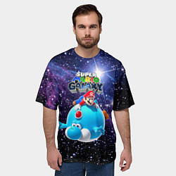 Футболка оверсайз мужская Super Mario Galaxy - Nintendo, цвет: 3D-принт — фото 2