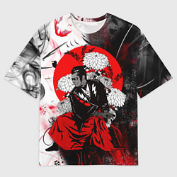Футболка оверсайз мужская Самурай в кимоно, цвет: 3D-принт