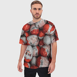 Футболка оверсайз мужская Фон из киндер сюрприз, цвет: 3D-принт — фото 2