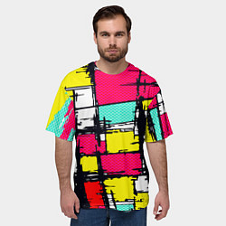 Футболка оверсайз мужская Простое граффити, цвет: 3D-принт — фото 2