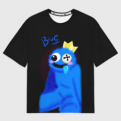 Мужская футболка оверсайз Blue - Rainbow Friends