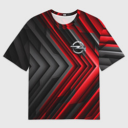 Футболка оверсайз мужская Опель строгий стиль, цвет: 3D-принт