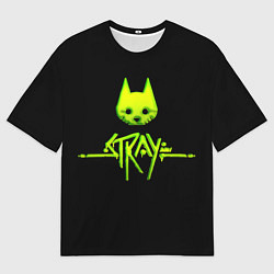Футболка оверсайз мужская Stray green neon, цвет: 3D-принт