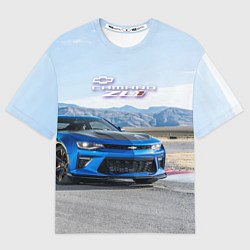 Футболка оверсайз мужская Chevrolet Camaro ZL 1 - Motorsport, цвет: 3D-принт