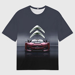 Футболка оверсайз мужская Citroen - Racing team - Motorsport, цвет: 3D-принт