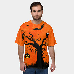 Футболка оверсайз мужская Мрачное дерево, цвет: 3D-принт — фото 2