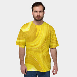 Футболка оверсайз мужская Янтарь, цвет: 3D-принт — фото 2