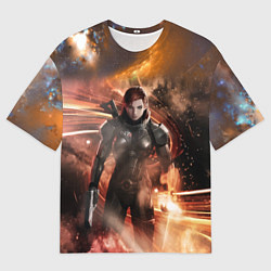 Футболка оверсайз мужская Mass Effect N7 - Jane Shepard, цвет: 3D-принт