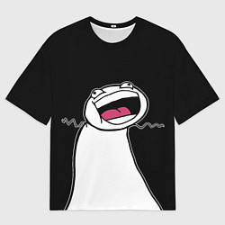 Футболка оверсайз мужская Йолло - Мемные стикеры, цвет: 3D-принт