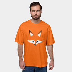 Футболка оверсайз мужская Лиса, цвет: 3D-принт — фото 2