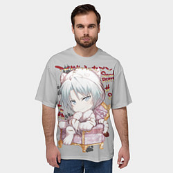 Футболка оверсайз мужская Гаку Яотомэ - Семёрка идолов, цвет: 3D-принт — фото 2