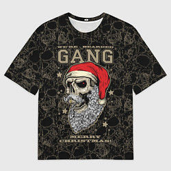 Футболка оверсайз мужская We are bearded gang Merry Christmas!, цвет: 3D-принт