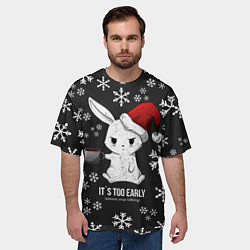 Футболка оверсайз мужская Its too early, цвет: 3D-принт — фото 2