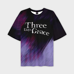 Футболка оверсайз мужская Three Days Grace lilac, цвет: 3D-принт