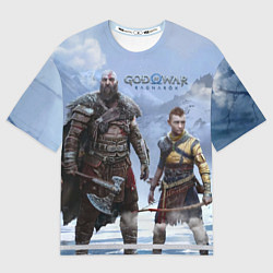 Футболка оверсайз мужская God of war ragnarok-God of War: Рагнарёк, цвет: 3D-принт