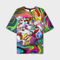 Футболка оверсайз мужская Super Mario - Gaming aesthetics - Collage, цвет: 3D-принт
